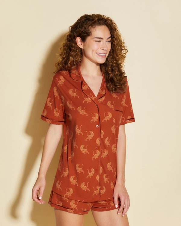 Ensemble Pyjama Haut À Manches Courtes Et Boxer Discount - Image 3