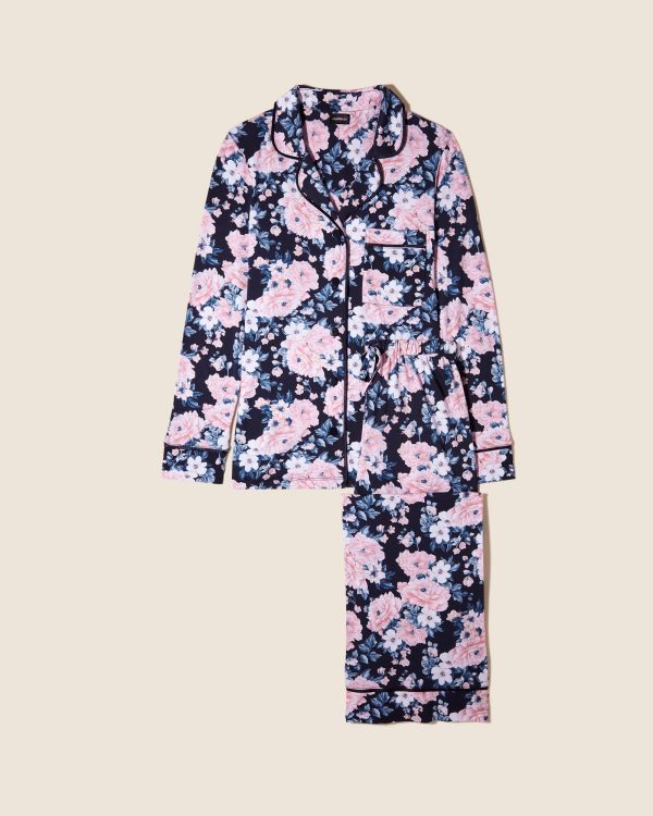 Petite Printed Long Sleeve Top & Pant Pajama Set Online