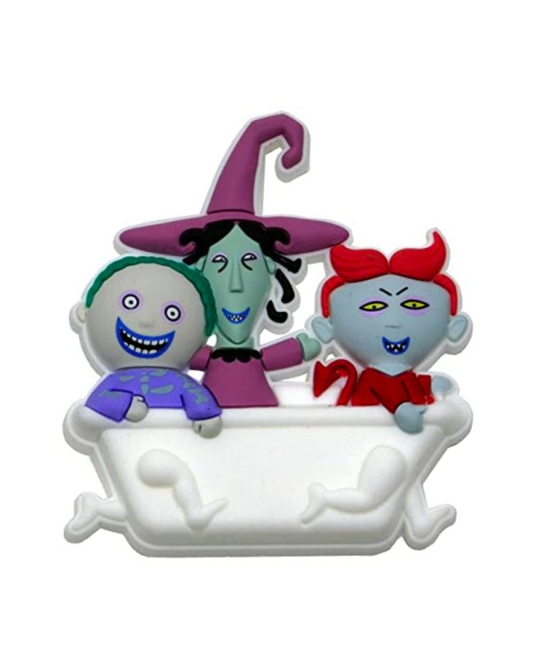 The Nightmare Before Christmas Lock, Shock & Barrel 3D Foam Magnet For Sale