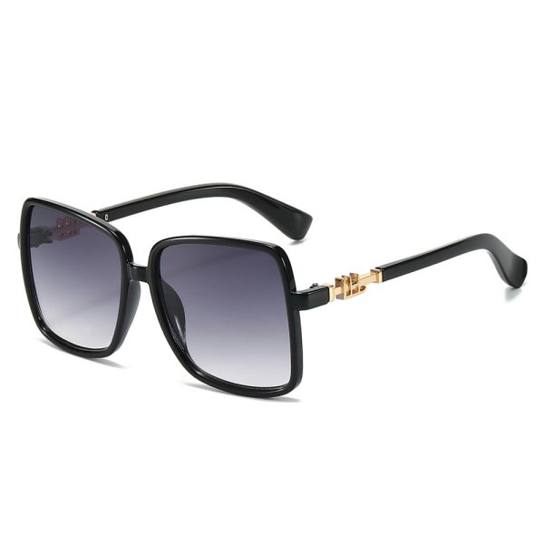New large-frame fashionable sunglasses, European and American personalized wine glass-style large-frame multi-color colorful sunglasses Cheap - Image 2