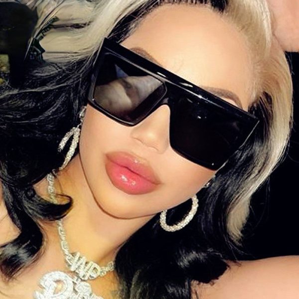 Oversized Square Sunglasses Women Luxury Brand Sunglasses   Gradient Mirror Glasses Lentes Online now