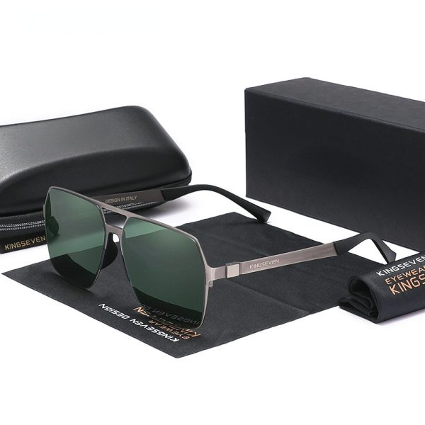 New Driving Men s Polarized Sunglasses Ultra Thin Temples Pilot Sun Glasses For Men UV400 Retro Eyewear Supply - Image 4