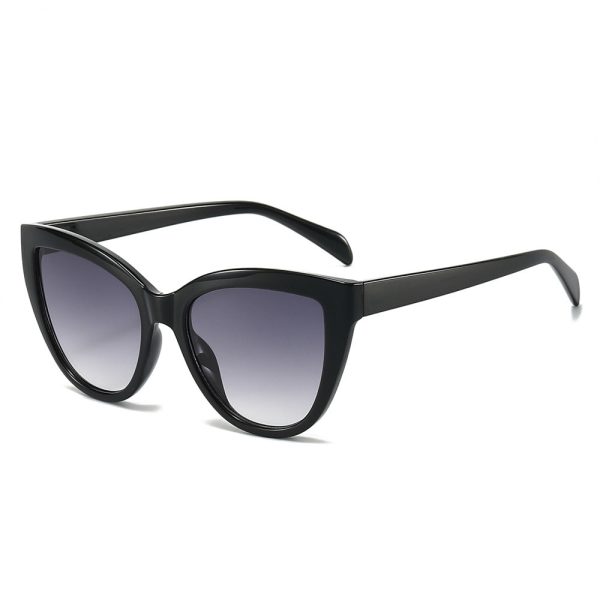 Cross-border new cat eye sunglasses, European and American retro large-frame versatile simple ins temperament fashionable sunglasses for women Online - Image 2