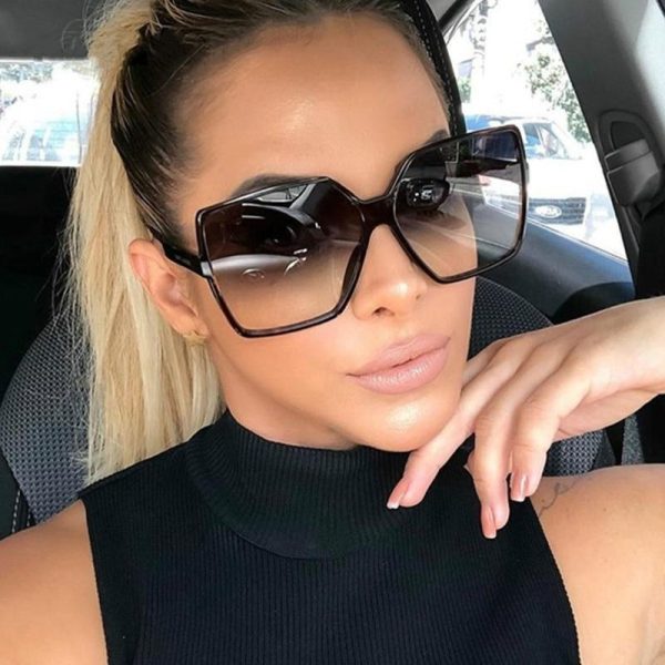 big square oversized sunglasses black designer gradient polarized sunglasses sale Online