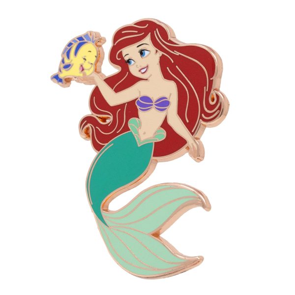 Disney Princess and Sidekicks Series Ariel and Flounder 2.25  Special Edition 1000 Pin - NEW RELEASE on Sale - Image 4
