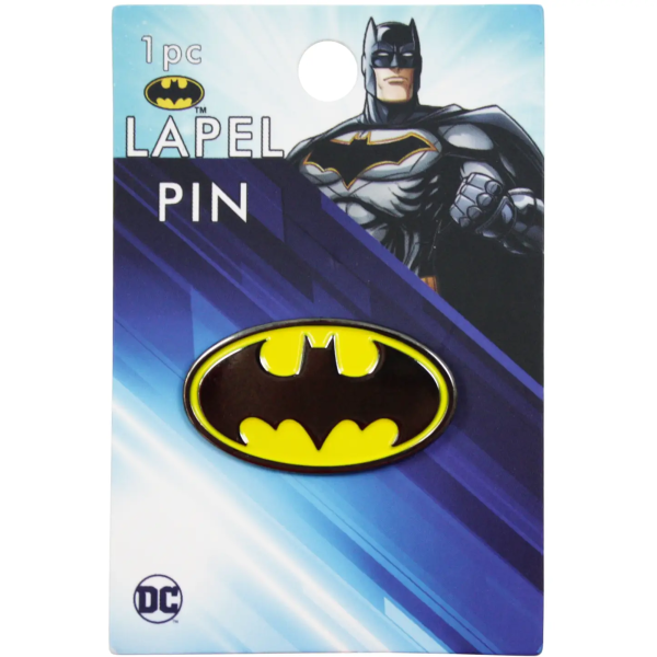 Batman - Yellow and Black Logo Enamel Pin For Cheap