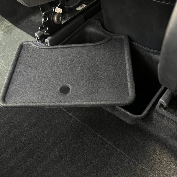 2020-2024 | Model Y Back Seat Storage Box with Lid - Fully Flocked Fashion - Image 3