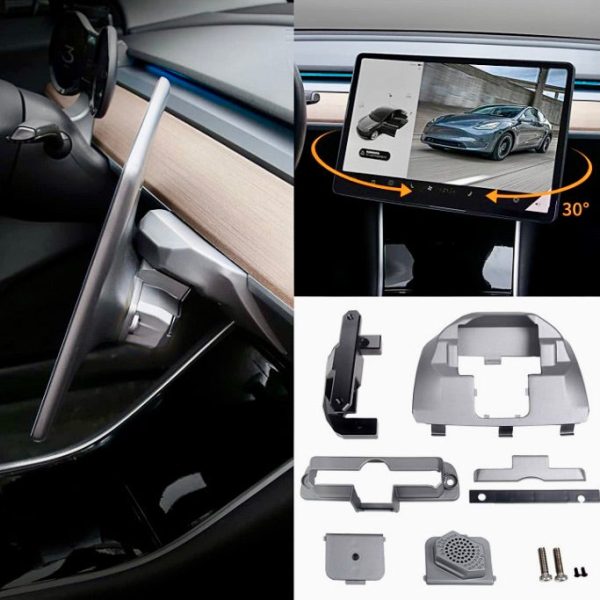Model 3 & Y 4 Way Adjustable Swiveling Display Mount Kit (Version 2.0) - Dual Axis Turning For Discount - Image 4