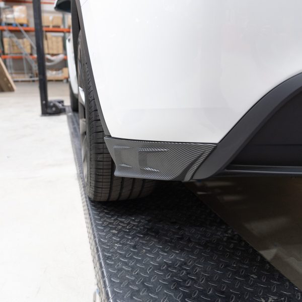 2020-2024 | Model Y Rear Bumper Corner Flanges (2 Pieces) - Hydro Carbon Fiber Coated Fashion - Image 3