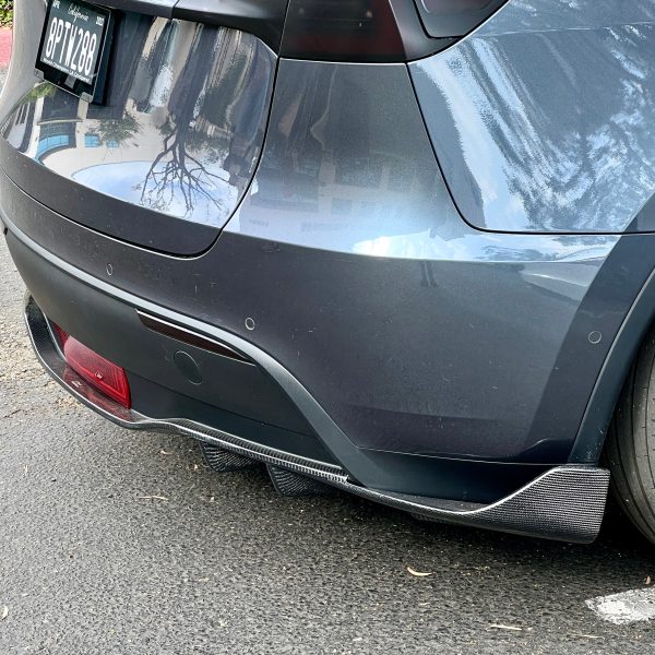 2020-2024 | Model Y Viento Rear Diffuser - Real Molded Carbon Fiber Supply - Image 3