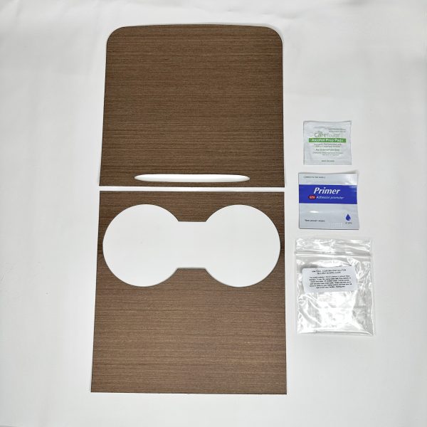 Model 3 & Y Center Console Overlays - Flat Open-Pore Wood (Gen. 2) - Version 3 Discount - Image 4