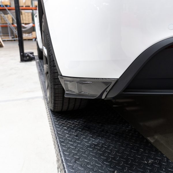 2020-2024 | Model Y Rear Bumper Corner Flanges (2 Pieces) - Hydro Carbon Fiber Coated Fashion - Image 5