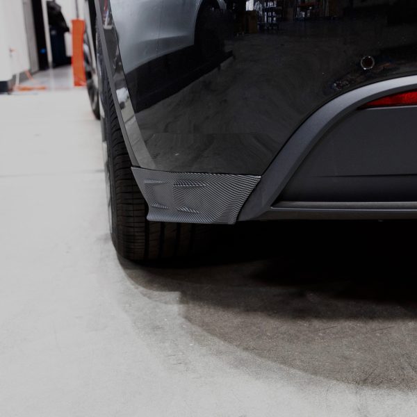 2020-2024 | Model Y Rear Bumper Corner Flanges (2 Pieces) - Hydro Carbon Fiber Coated Fashion - Image 4
