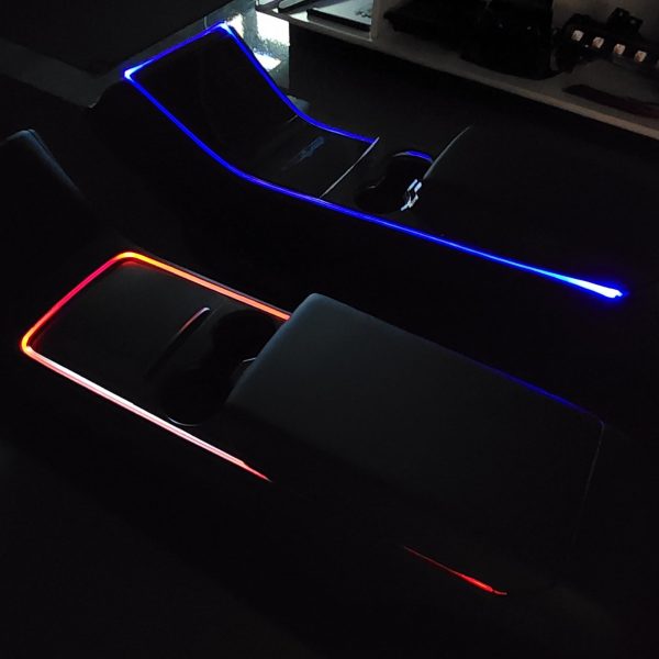 2017+ | Model 3 & Y Center Console RGB Fiberoptic LED Lighting Kit - (Fits Gen. 1 & 2) Online - Image 5