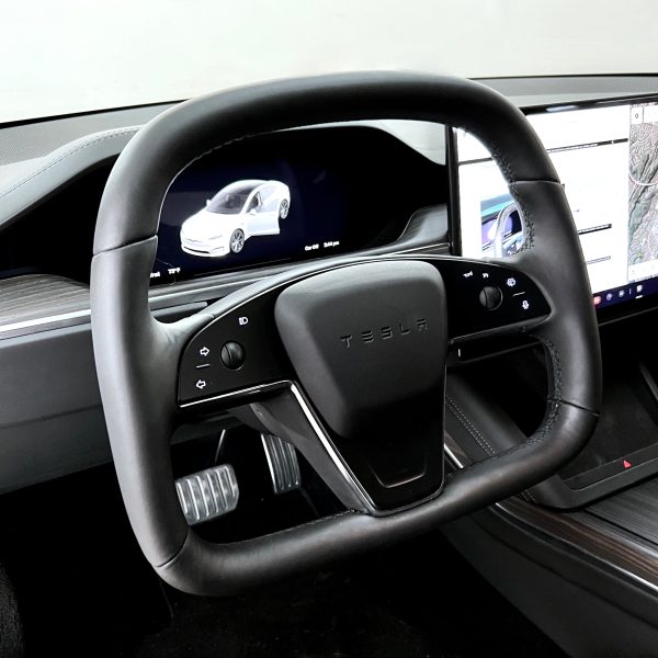2021-2023 | Model S & X Leather Yoke D-Round Steering Wheel Discount