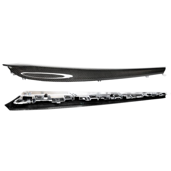 2021+ | Model 3 & Y Front Door Replacement Dashboard Extension Panels - Real Molded Carbon Fiber Cheap - Image 3
