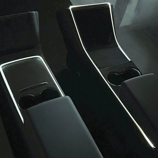2017+ | Model 3 & Y Center Console RGB Fiberoptic LED Lighting Kit - (Fits Gen. 1 & 2) Online - Image 2
