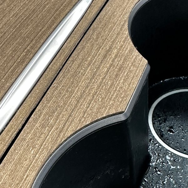 Model 3 & Y Center Console Overlays - Flat Open-Pore Wood (Gen. 2) - Version 3 Discount - Image 5